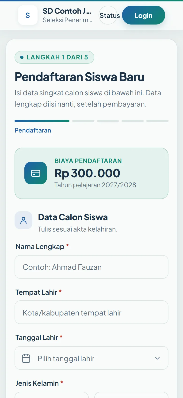 SPMB: Formulir dari HP